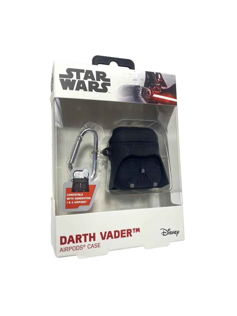 Darth Vader Airpods Case with Keychain Black Star Wars Disney iPhone Accessory